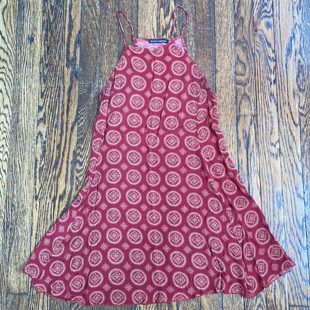Brandy Melville Abigail Red Medallion Dress - S